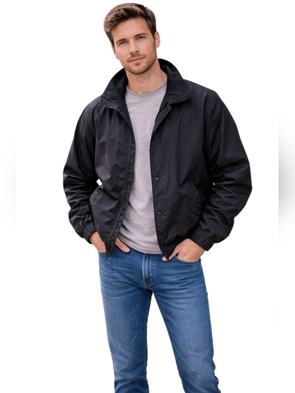 Almost New Men's Lands End Windbreaker (Size :Xxl)